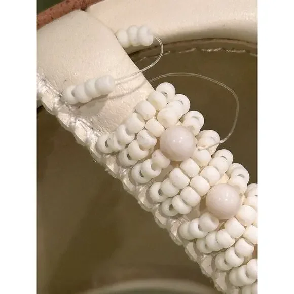 Sam Edelman Cream Block Heel Sandals - Picture 13 of 13